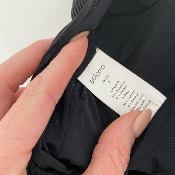 NEW 2022 Polonio One Piece Black Swimsuit Small - Picture 2 of 3